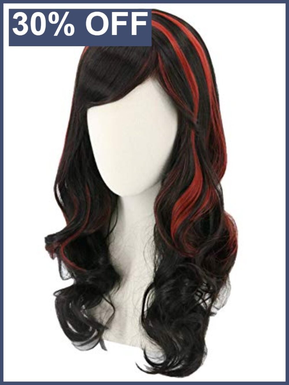 Kids Long Curly Synthetic Wig Heat Resistant Halloween Costume Cosplay